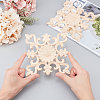 Natural Solid Wood Carved Onlay Applique Craft WOOD-WH0101-64-3