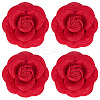 4Pcs Cloth Art Camelia Brooch Pins JEWB-CN0001-03C-1