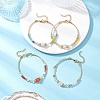 4Pcs Natural Mixed Gemstone Beaded Bracelets for Women BJEW-JB12557-1