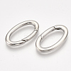 Non-Tarnish 304 Stainless Steel Spring Gate Rings STAS-S079-87-2