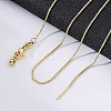 Brass Venetian Chain X-NJEW-E151-04G-2