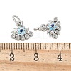 Brass Micro Pave Cubic Zirconia Charms KK-U056-46P-3