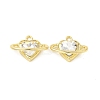 Rack Plating Alloy Glass Charms FIND-G044-36LG-2