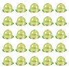 30Pcs UV Plating Acrylic Bead Caps PACR-TA0001-17E-3