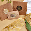 Plastic Self Adhesive Gold Foil Embossed Stickers DIY-WH0211-063-6