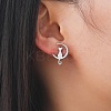 Tarnish Resistant 304 Stainless Steel Stud Earrings for Women LS-EJEW-F320-03P-3