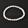 Natural Selenite Beads Stretch Bracelets BJEW-JB06620-01-1