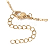 1.5MM Brass Textured Oval Link Chain Slider Necklace Making AJEW-JB01545-02-4
