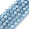 Natural Aquamarine Beads Strands G-D327-C03-8mm-2