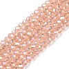 Electroplate Glass Beads Strands EGLA-A044-T2mm-B21-1