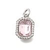 Brass Glass Pendants KK-N289-14P-05-1