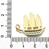 Brass Micro Pave Cubic Zirconia Pendants KK-Z093-14G-3
