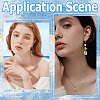 DIY Ocean Theme Synthetic Turquoise & Natural Cowrie Shell & Alloy Jewelry Making Findings Beads Kits DIY-SC0027-43-5