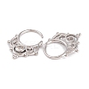 Rack Plating Brass Cubic Zirconia Earrings EJEW-S219-11P-2