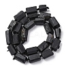 Natural Black Tourmaline Beads Strands G-F716-01-7