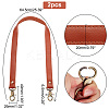 Cowhide & Polycotton Bag Handles PURS-WH0005-92AB-2