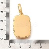 Brass Micro Pave Cubic Zirconia Pendents KK-R212-03G-07-3