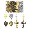 40Pcs 8 Styles Tibetan Style Alloy Pendants TIBEP-YW0001-88-1