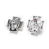 Tibetan Style Alloy Cross with Jesus Alloy Pendants for Easter Jewelry LS-LF10674Y-NF-2