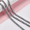 Faceted(32 Facets) Glass Beads Strands EGLA-J042-36B-15-4