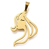 304 Stainless Steel Pendants STAS-Z119-04G-1
