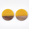 Resin & Walnut Wood Pendants RESI-S358-02B-06-2