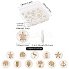 22Pcs 11 Styles Natural Freshwater Shell Pendants SHEL-FS0001-14-4