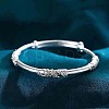 Simple Style Adjustable Brass Bangles for Women FS-WG003F2-01-1