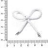 Alloy & Glass Seed Beads Bowknot Chandelier Component Links PALLOY-D359-03A-3
