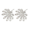 Brass Stud Earring Findings KK-Z099-05P-01-1