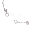 304 Stainless Steel Ball Link Chain Bracelet Making AJEW-JB01305-02-2