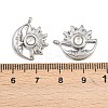 304 Stainless Steel Rhinestone Pendants STAS-Z166-24P-04-3