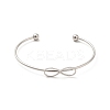 Infinity 201 Stainless Steel Cuff Bangles for Women Girls STAS-K247-02P-1