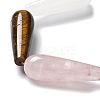 Natural Amethyst & Rose Quartz & Tiger Eye & Quartz Crystal & Green Aventurine & Carnelian Beads Strands G-P528-H09-01-4