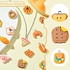 15Pcs 15 Styles Opaque Resin Pendants FIND-YW0005-78-3