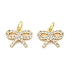 Brass Micro Pave Cubic Zirconia Charms KK-C092-02G-1