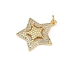 Brass Micro Pave Cubic Zirconia Pendants KK-S528-02G-2