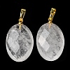 Natural Quartz Crystal Pendants G-E603-03G-05-3