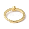 Rack Plating Brass Clear Cubic Zirconia Constellation Adjustable Rings for Women RJEW-S407-08G-07-3