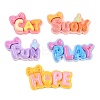 Bowknot Opaque Resin Cabochons CRES-I051-01-1