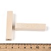 Unfinished Wood European Beads WOOD-S659-13-LF-3