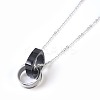 304 Stainless Steel Pendant Necklaces NJEW-L155-02-4