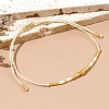 Adjustable Glass Seed Bead Braided Bracelets NY2606-1