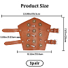 Imitation Leather Punk Style Cuff Wristband for Bikers AJEW-WH0258-905A-2
