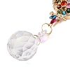 Alloy Rhinestones & Glass Charm Suncatchers HJEW-E013-01G-F-2