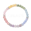 Chakra Natural Mixed Gemstone Beads Stretch Bracelets for Women BJEW-JB13200-02-2