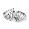 304 Stainless Steel Triangle Stud Earrings EJEW-K295-09P-2