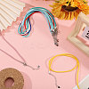9Pcs 9 Colors Round Nylon Milan Cord Necklace Making NJEW-PH01635-5