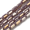 Electroplate Glass Beads Strands EGLA-D031-01-05-1