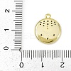 Brass Micro Pave Clear Cubic Zirconia Pendants KK-L238-29G-3
